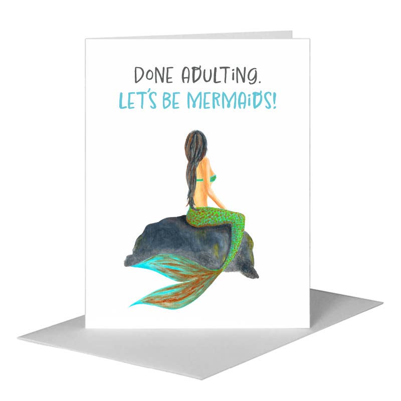 Mermaid, Greeting Card (#8019A)