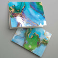 Watercolor & Gold Blank Greeting Cards, Set of 24