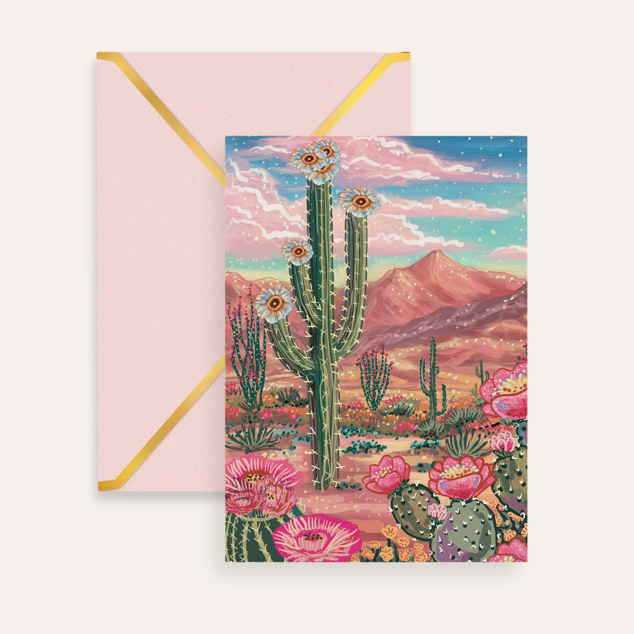 Desert Paradise Fine Art Greeting Card