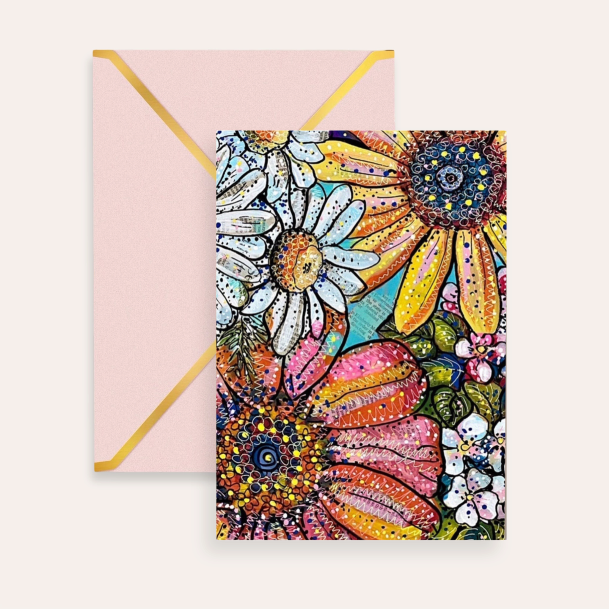 Flower Power Fine Art Greeting Card
