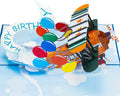 Happy Birthday Biplane Pop Up Card