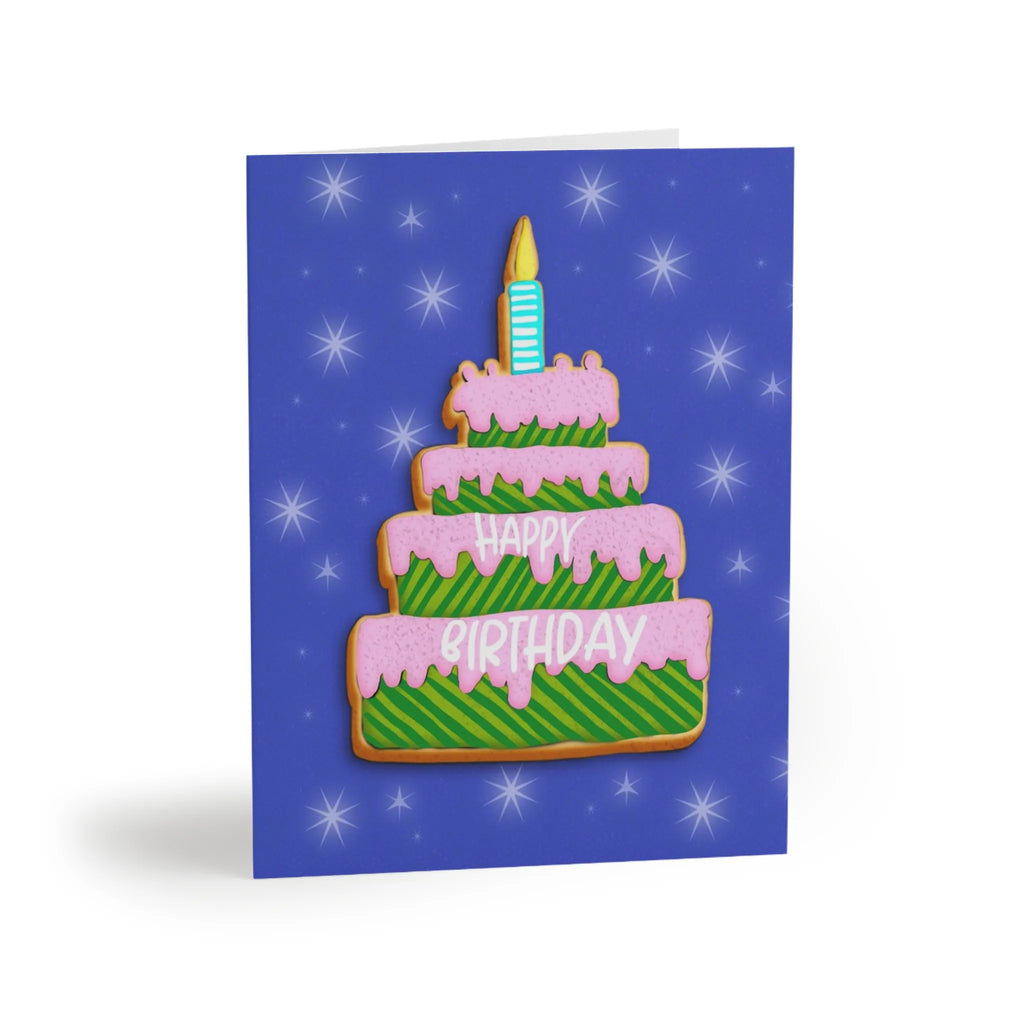 Happy Birthday Cake Greeting Card
