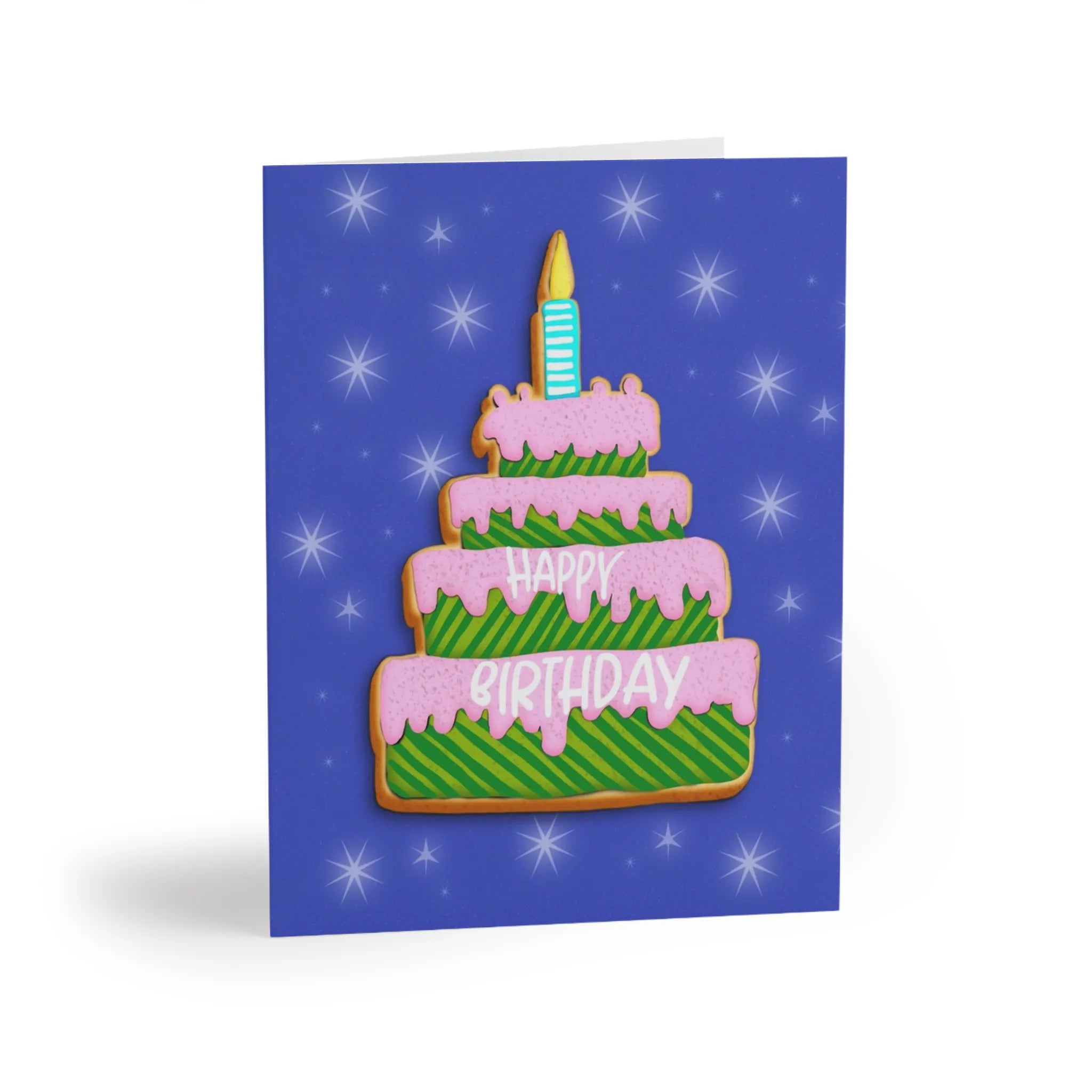 Happy Birthday Cake Greeting Card