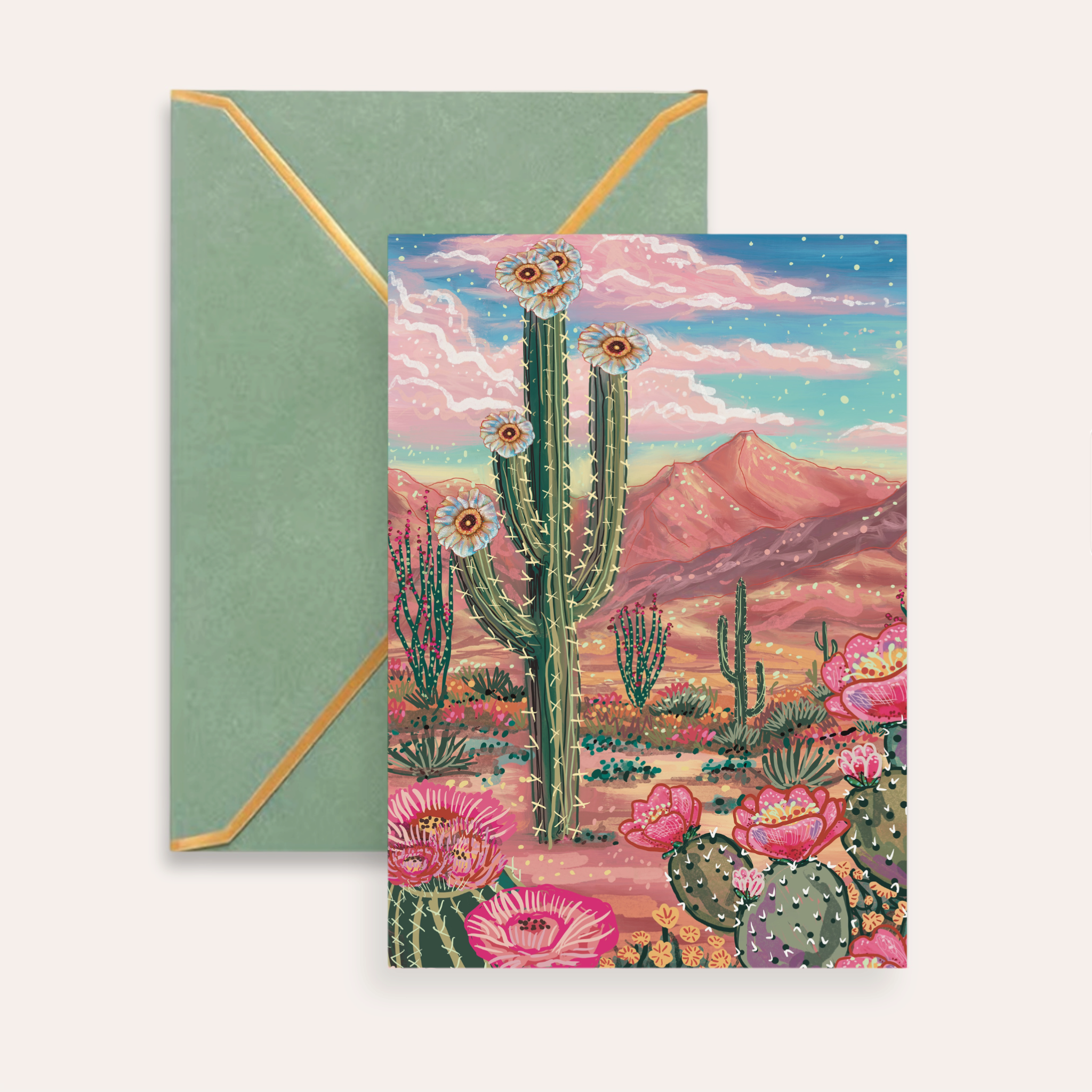Desert Paradise Fine Art Greeting Card