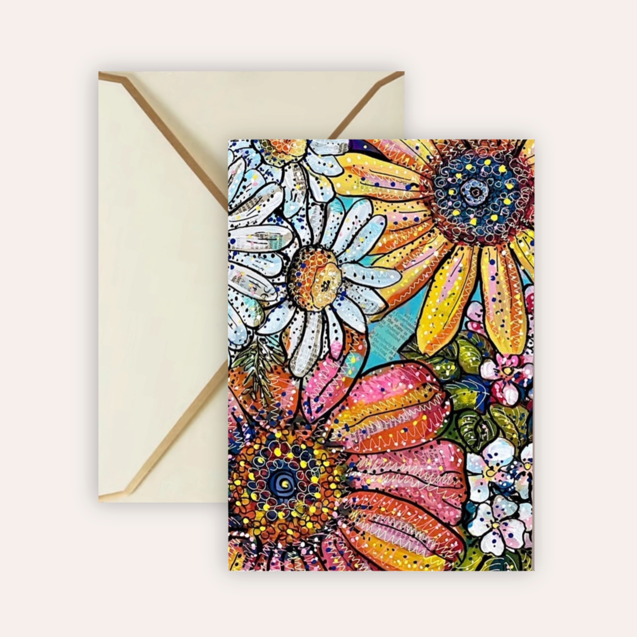 Flower Power Fine Art Greeting Card