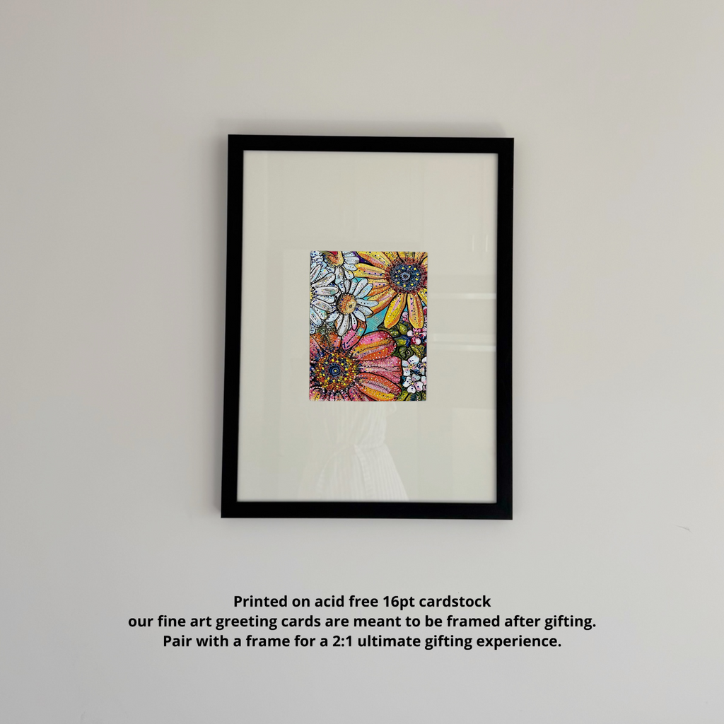 Flower Power Fine Art Greeting Card