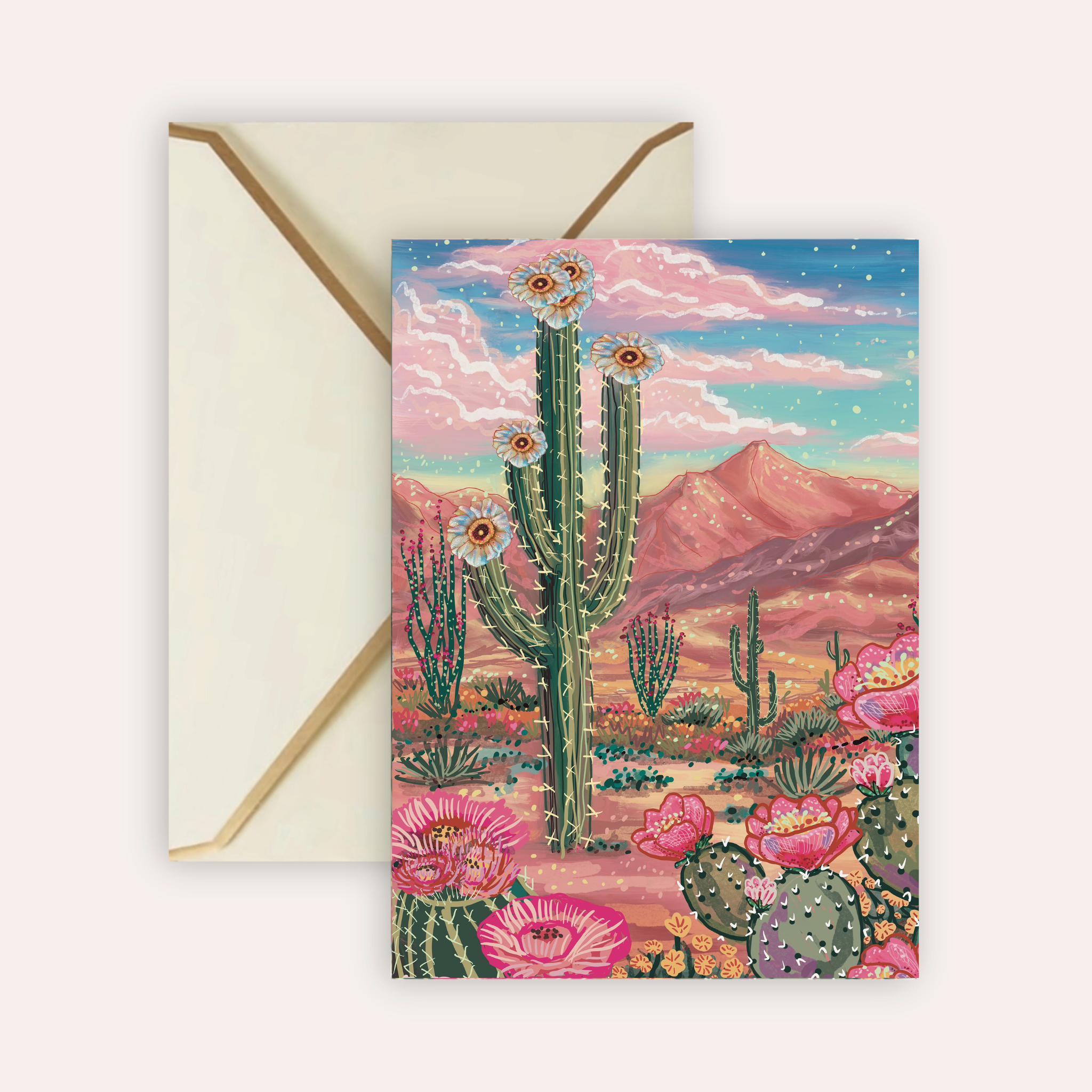 Desert Paradise Fine Art Greeting Card