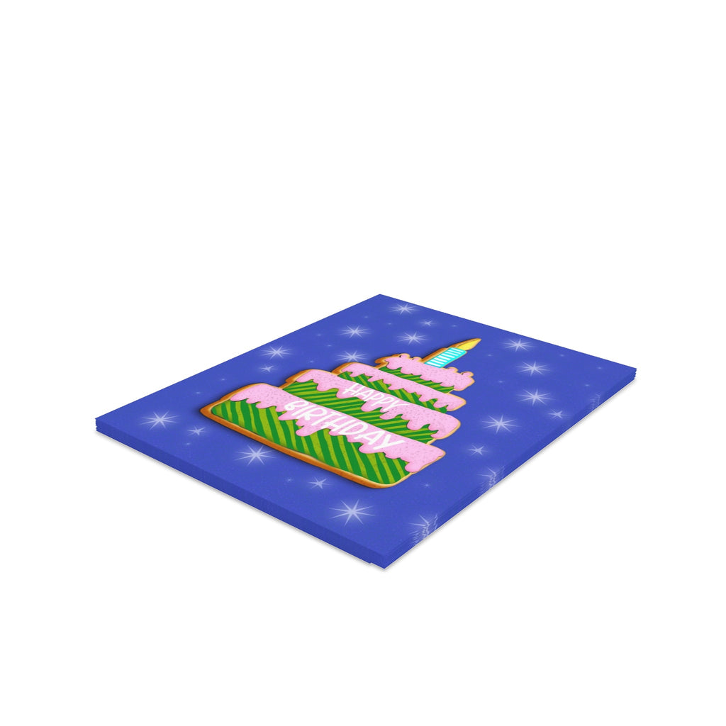 Happy Birthday Cake Greeting Card