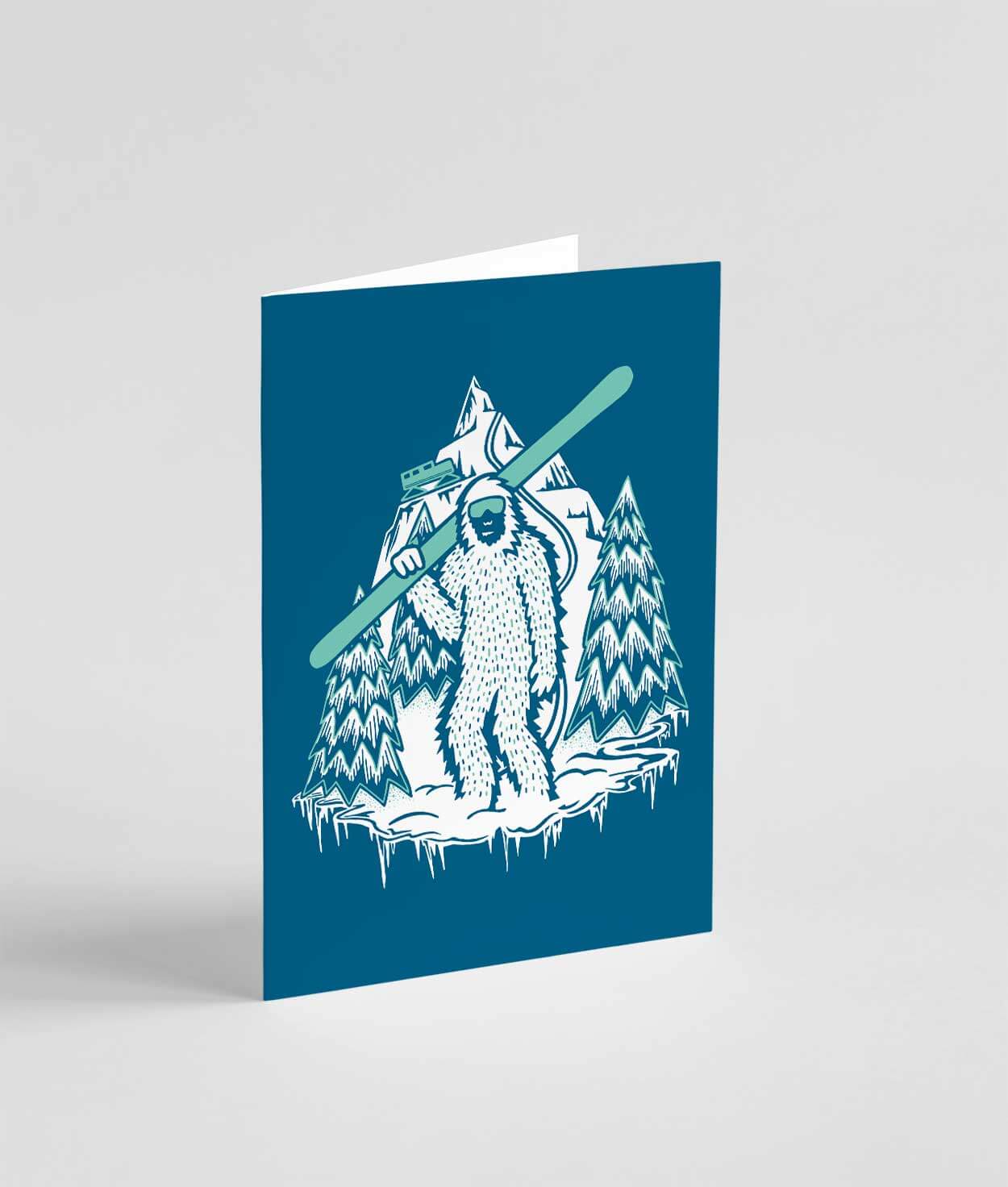 Yeti Greeting Card